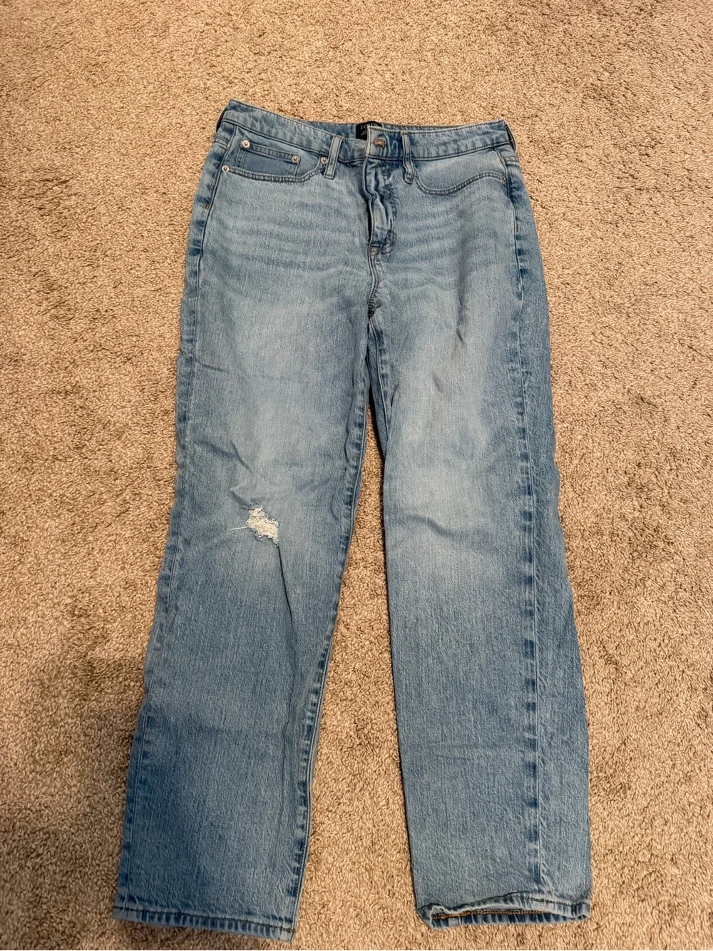 J. Crew Light Wash Straight-Leg Jeans